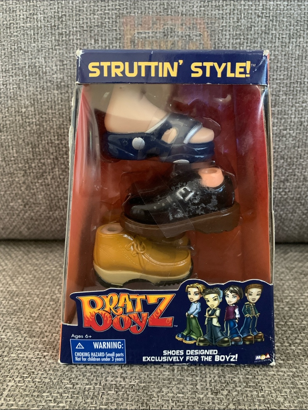 Bratz Boyz Three-Pack Struttin Style Doll Shoes Set New